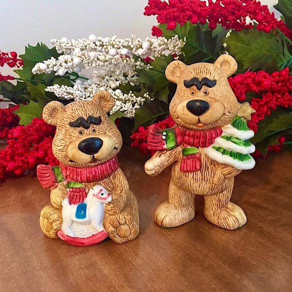 🎄Vintage Ceramic Christmas Bear Set🎄 - Picture 10 of 10